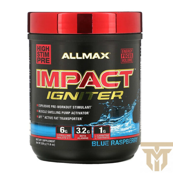 پمپ ایمپکت ایگنایتر آلمکسImpact Igniter Pre Workout – Allmax Nutrition