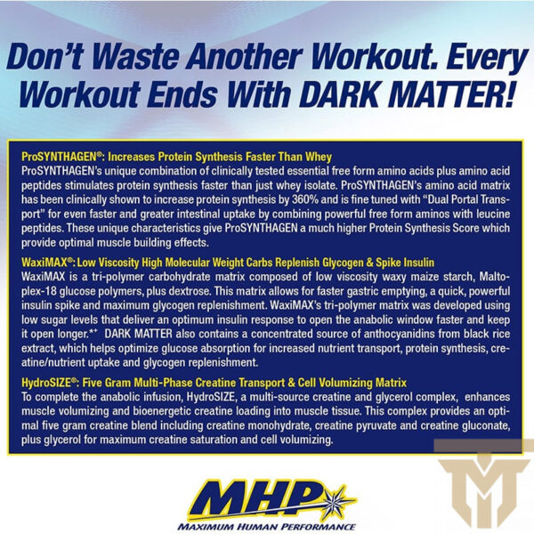دارک متر ام اچ پی ( مکمل ویژه ریکاوری بعد تمرین )MHP Dark Matter Post Workout