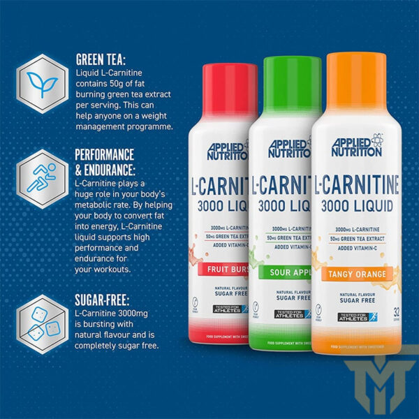 ال کارنیتین مایع 3000 اپلاید نوتریشنApplied Nutrition L-Carnitine 3000 Liquid